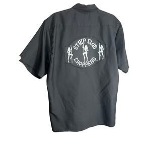 Throttle Threads Men’s Large Strip Club Choppers Shirt Talent Scout Black Street